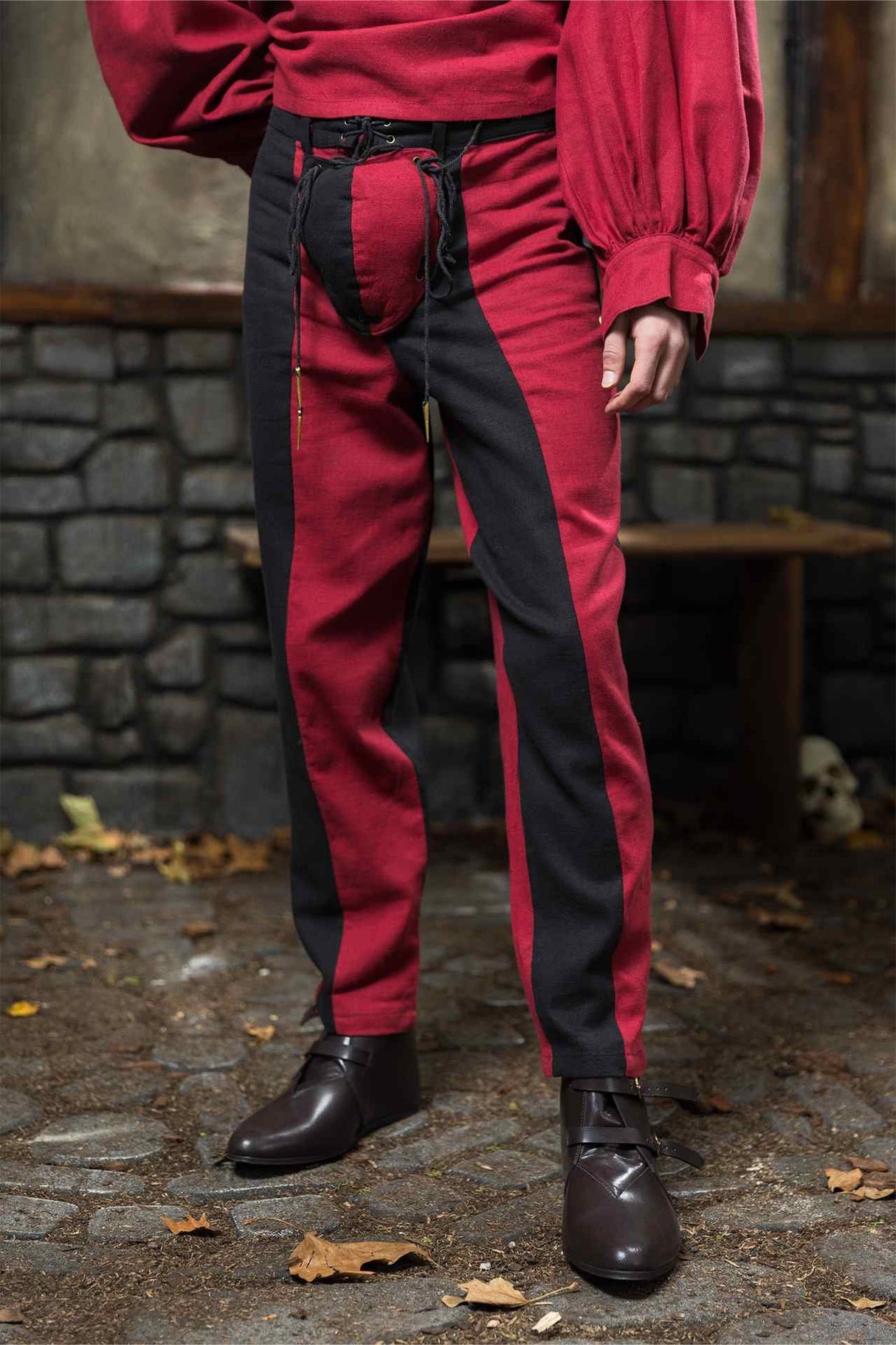 Warhammer Armoury Imperial Trousers Type B Black/Dark Red