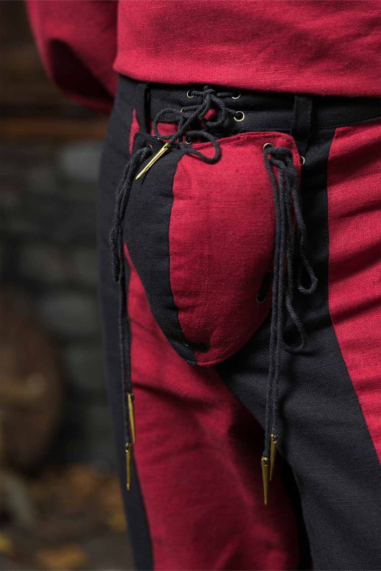 Warhammer Armoury Imperial Trousers Type B Black/Dark Red