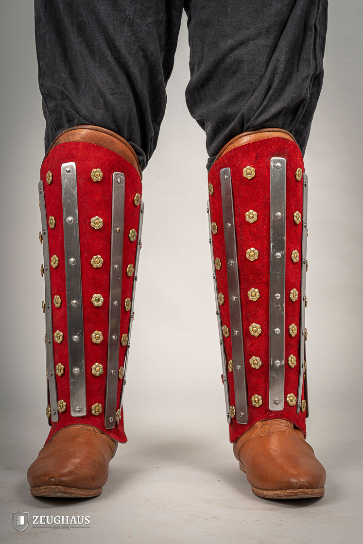 Splinted Beinschienen Wildreder Rot