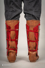 Splinted Beinschienen Wildreder Rot