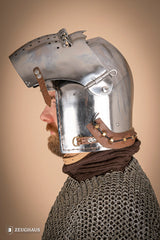 Beckenhaube mit Visier 2mm Poliert