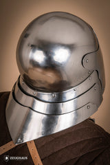 German Sallet Helmet 15th Cent. 1,6mm Polished