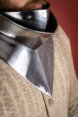 Articulated Gorget with Bevor 1450-1550 1,6mm Polished