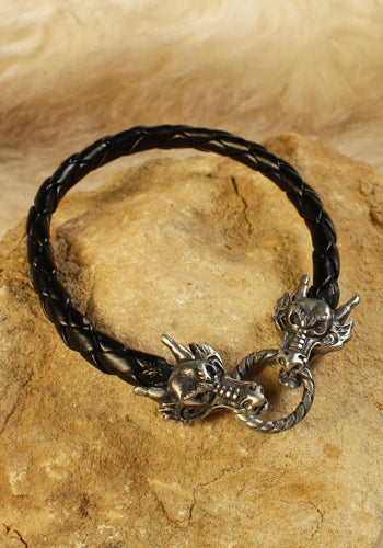 Armband Drache, schwarz