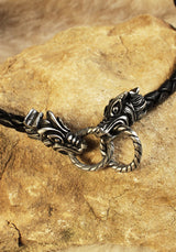 Halsband Keltische Hunde, schwarz