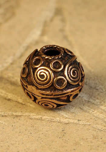 Keltische Perle Spirals, bronze