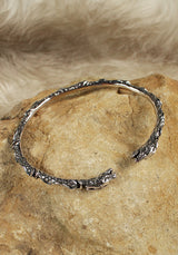 Armreif Zwei Drachen, silber