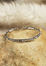 Armreif Zwei Drachen, silber