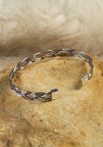 Armreif Wikinger Handgeschmiedet, silber