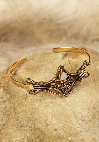 Medieval Bracelet Nalia Pearl Bronze