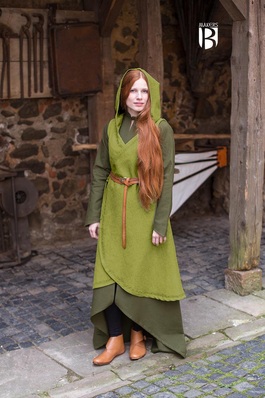 Wickelkleid Dala Baumwolle - Lindgrün