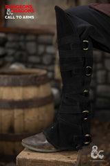 Dungeons & Dragons Leder-Gamaschen Typ 3 Schwarz