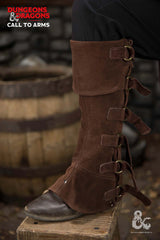 Dungeons & Dragons Leather Gaiters Type 4 Brown