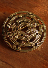 Viking Brooch Hagal Bronze