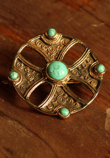 Viking Brooch Asur Turquoise