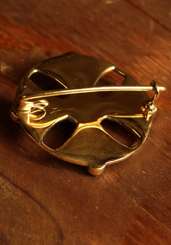 Wikinger Kreuzfibel mit Türkis