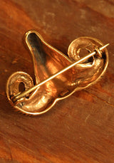 Medieval Brooch Ram Bronze