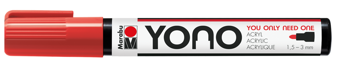 Marabu YONO Marker 1,5 - 3mm Cherry Red