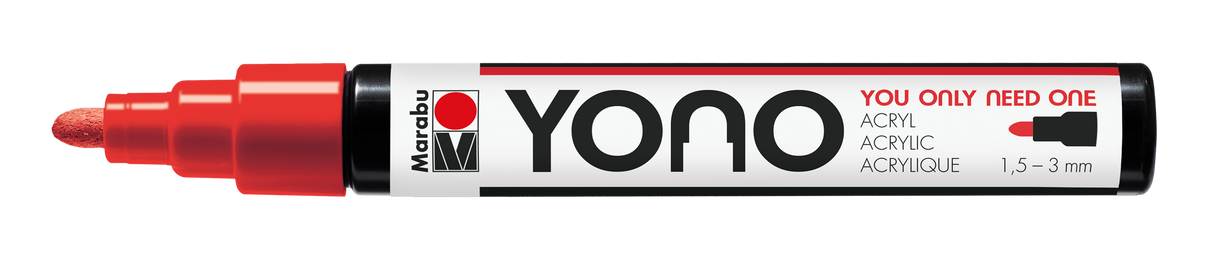 Marabu YONO Marker 1,5 - 3mm Cherry Red