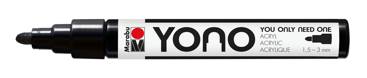 Marabu YONO Marker 1,5 - 3mm Black