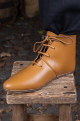 Mittelalterliche Halbstiefel Landolf in Hellbraun