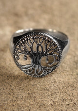 Keltenring Lebensbaum, silber