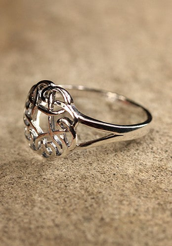 Keltenring Blume des Lebens, silber