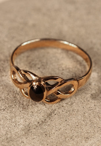 Keltenring Brigant, Onyx, bronze